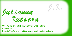 julianna kutsera business card